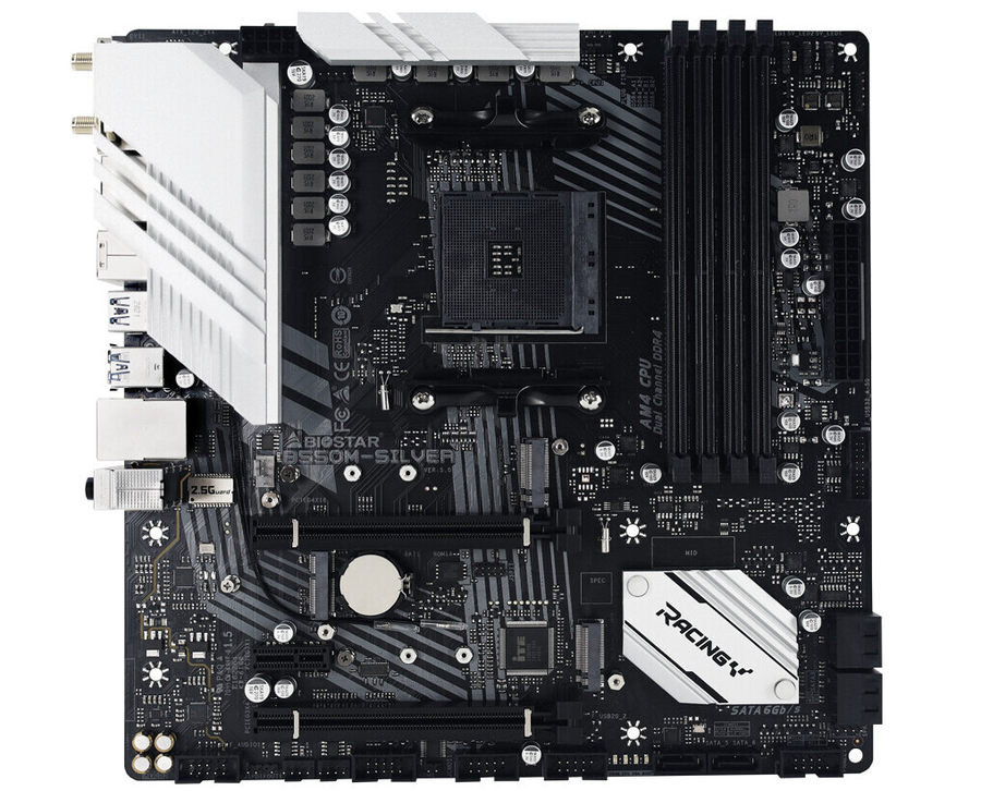 映泰推出新款b550小板:装在白色机箱里很好看