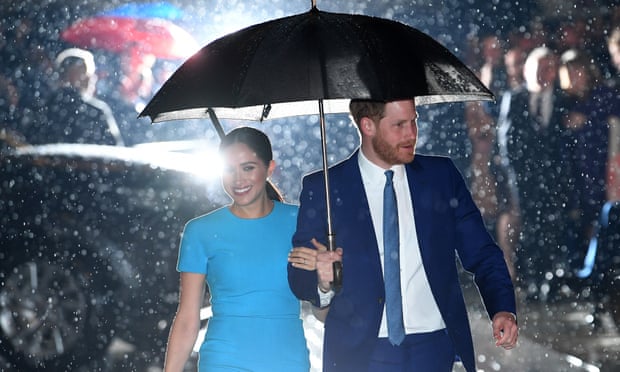 英国皇室里最极化的成员梅根王妃和哈里王子 图片来源：Neil Hall/EPA