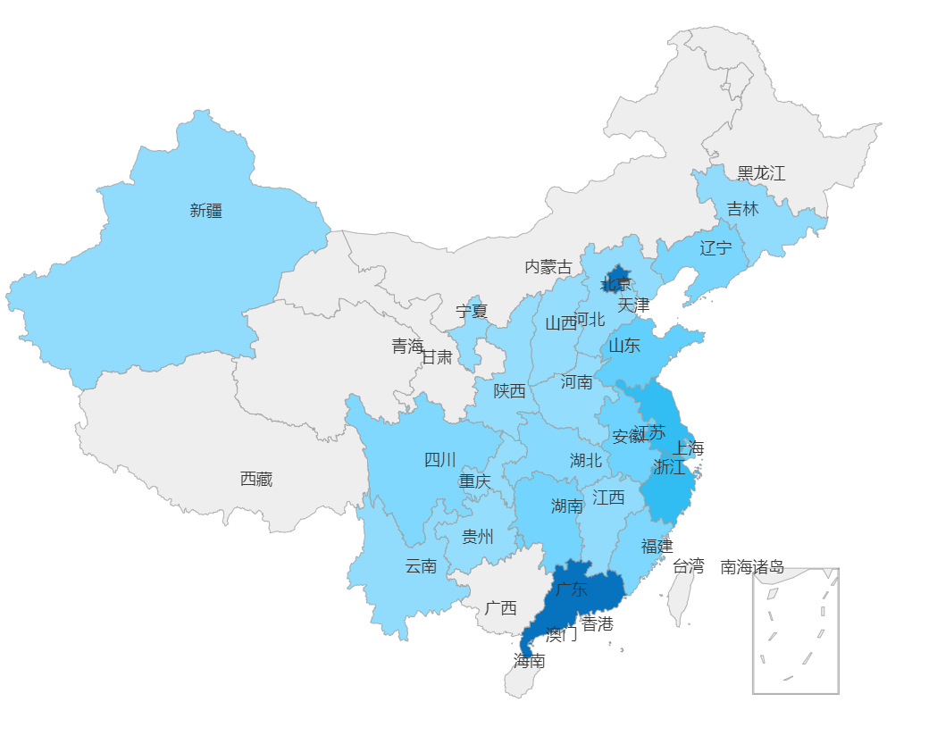 图13：IPO在审企业舆情预警区域分布图