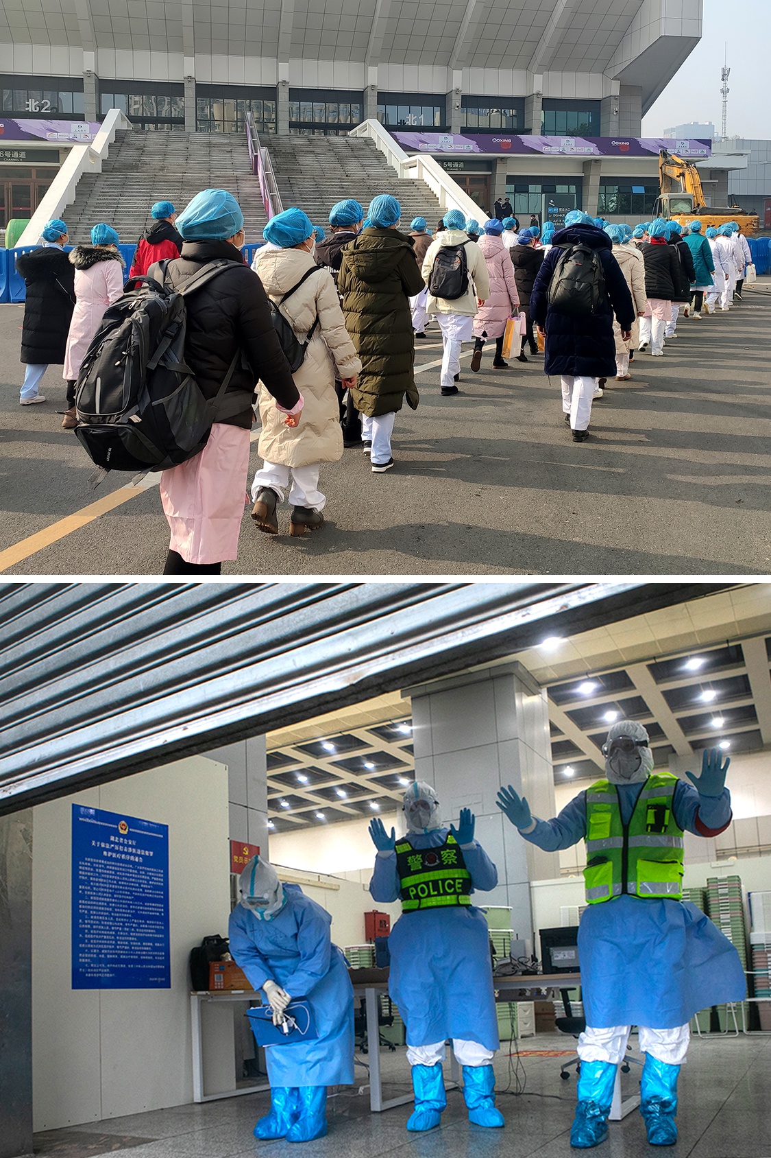 全民战疫十一组对比图感恩生命之舱谢谢你曾经庇护我们