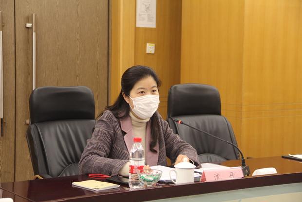 调研座谈会上,苏州市科技局副局长沈丹就疫情爆发以来该局开展的外专