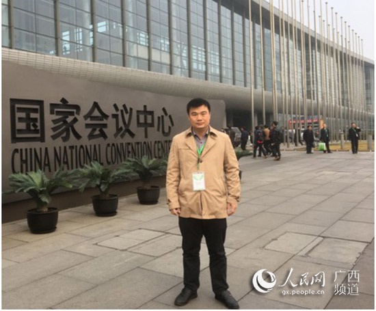 广西德旺建设集团有限公司党支部书记,总经理周忠海.长洲区组织部供图