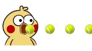 小黄鸡发射表情包发射爱心发射网球发射猪