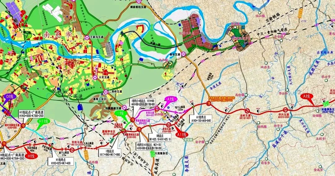 南充这条高速公路招标将过境嘉陵区双桂世阳龙岭金凤安福