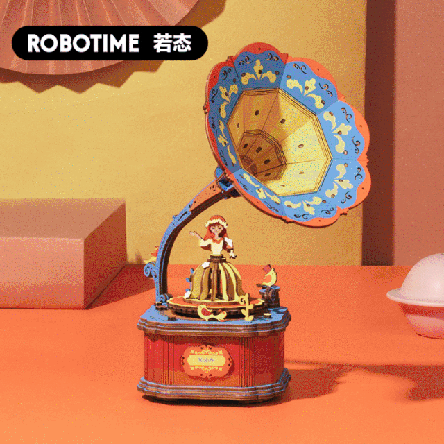 diy梦幻八音盒,拼出会动会唱歌的南瓜车,樱花树,旋转木马