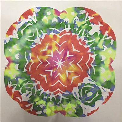 纸扎染老人孩子都爱画