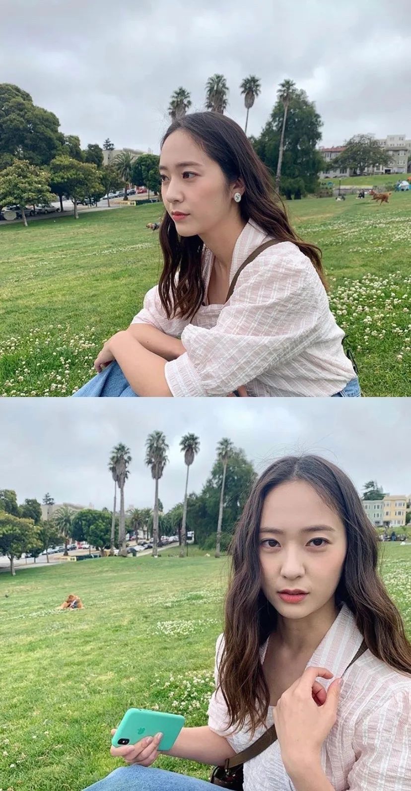 世界好危险,还是看看郑秀晶的旅拍美照云旅游吧