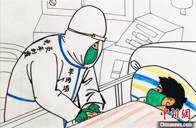 四川简阳护士绘制漫画讲述援助武昌医院icu的感人故事