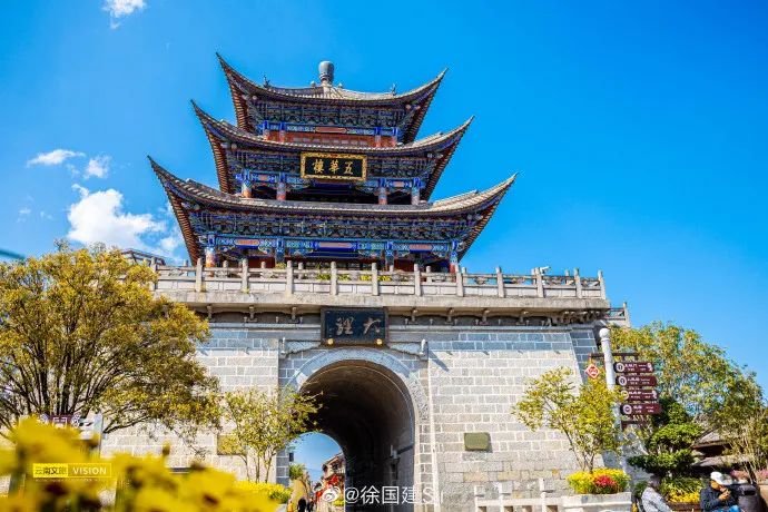 迎来了农历三四月,大理天气晴好是古代南诏国和大理国的都城大理古城