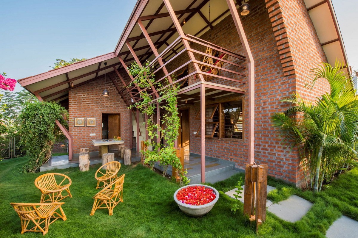 恬静的花园度假屋——印度住宅"palasvada"