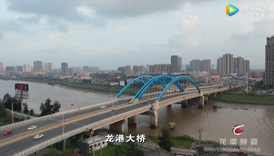 俯瞰龙港 图片来源：视频截图