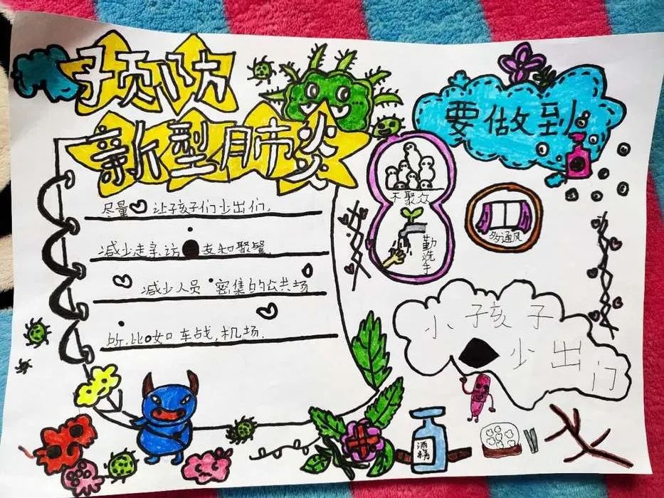王欣怡的画和手抄报   期待抗疫胜利,期待最美微笑   春天已经到来