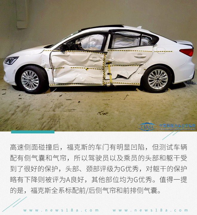 维修费最低才1542元! 碰撞试验A柱变形人却没事