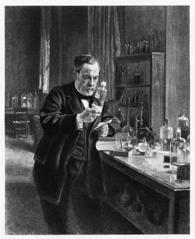 法国微生物学家路易斯·巴斯德.