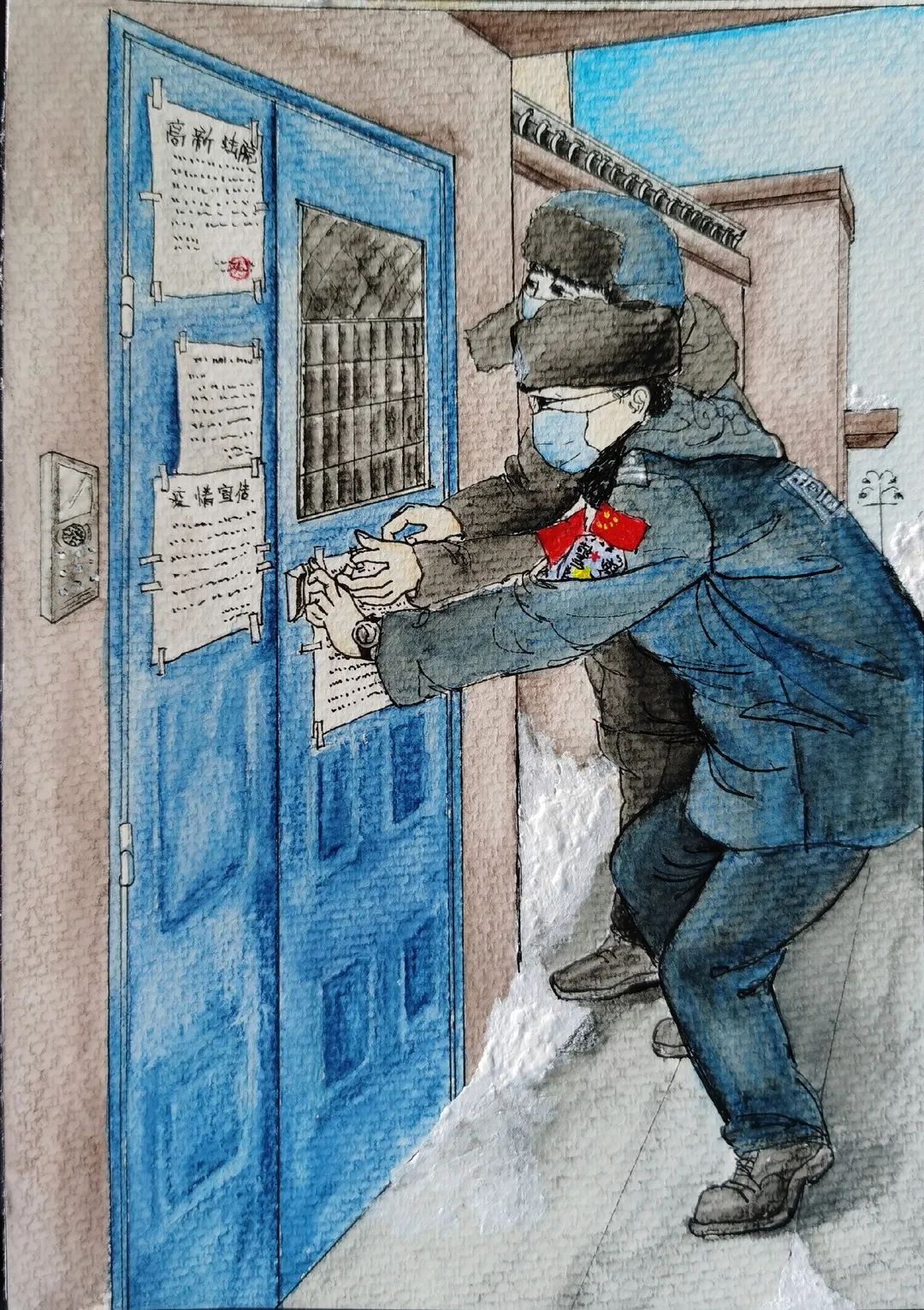 这些手绘画,告诉你战"疫"的点点滴滴……|疫情|新冠肺炎_新浪新闻