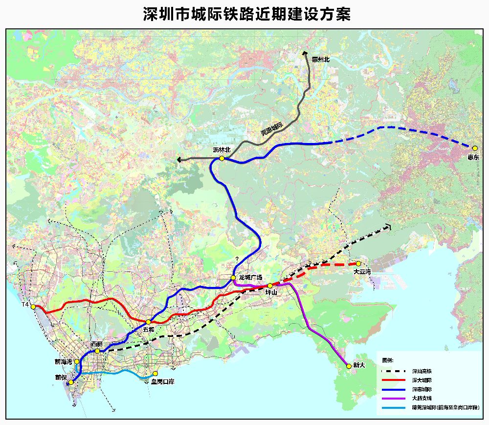 深圳将建5条城际铁路,总长约410公里总投资约2018亿|前海_新浪科技_新浪网