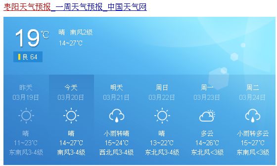 升温后枣阳天气又将迎来大变脸