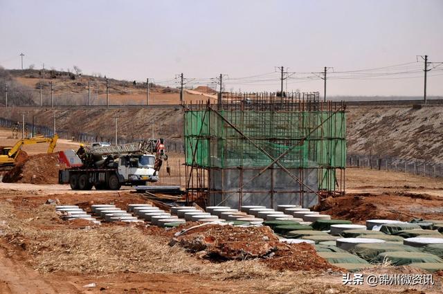 朝凌高铁凌海南站区间工程全面建设中