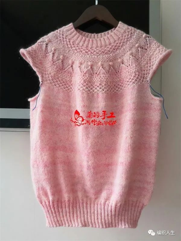 逢夕:段染线多花样组合女士棒针育克圆肩毛衣(编织图解)