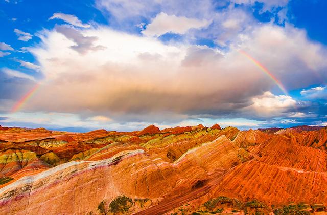 世界奇观五彩斑斓,火了张掖火了丹霞