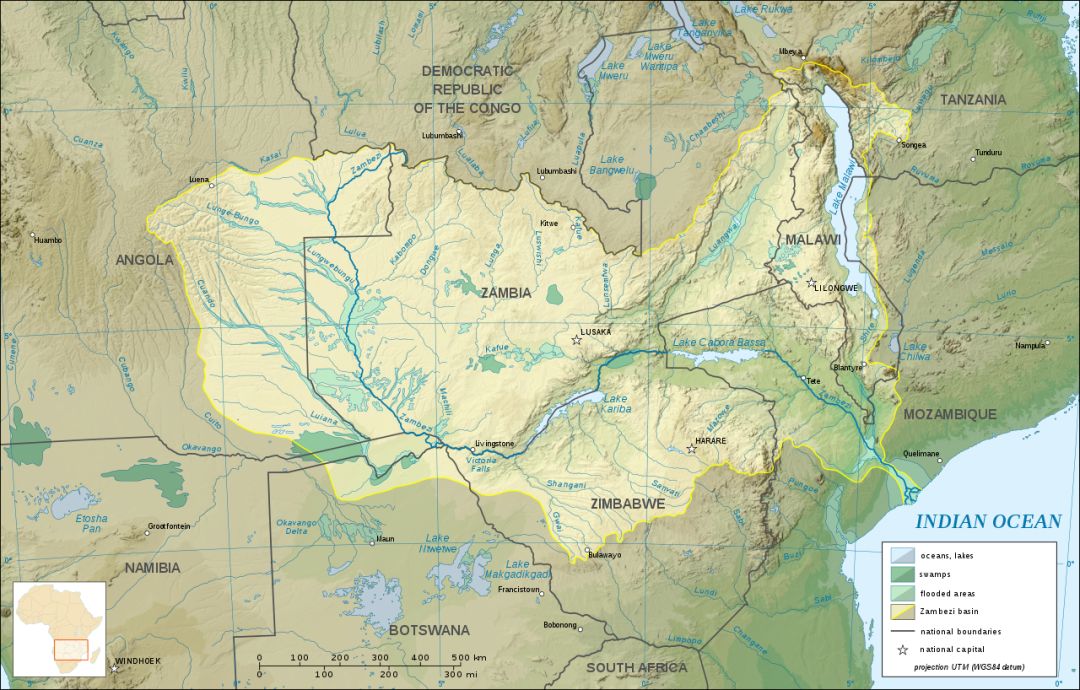 赞比西河位置图片
