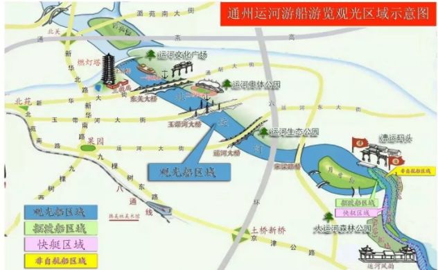 五河交汇燃灯塔区域,路县故城遗址,城市绿心,张家湾古镇等大运河文化
