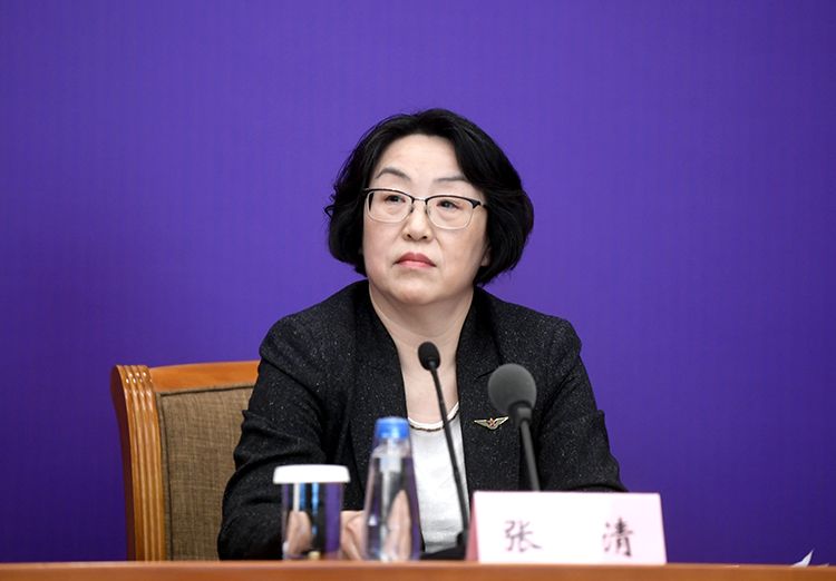 中国民用航空局发展计划司二级巡视员张清回答记者提问.