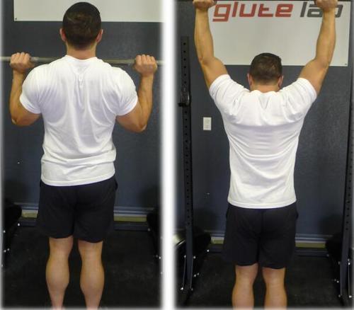 站姿肩推时,几个动作姿势要点,你会了吗?|杠铃_新浪新闻