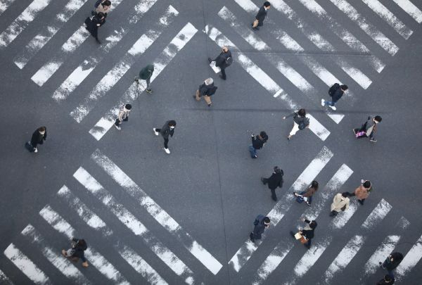 圖為日本東京街頭。新華社