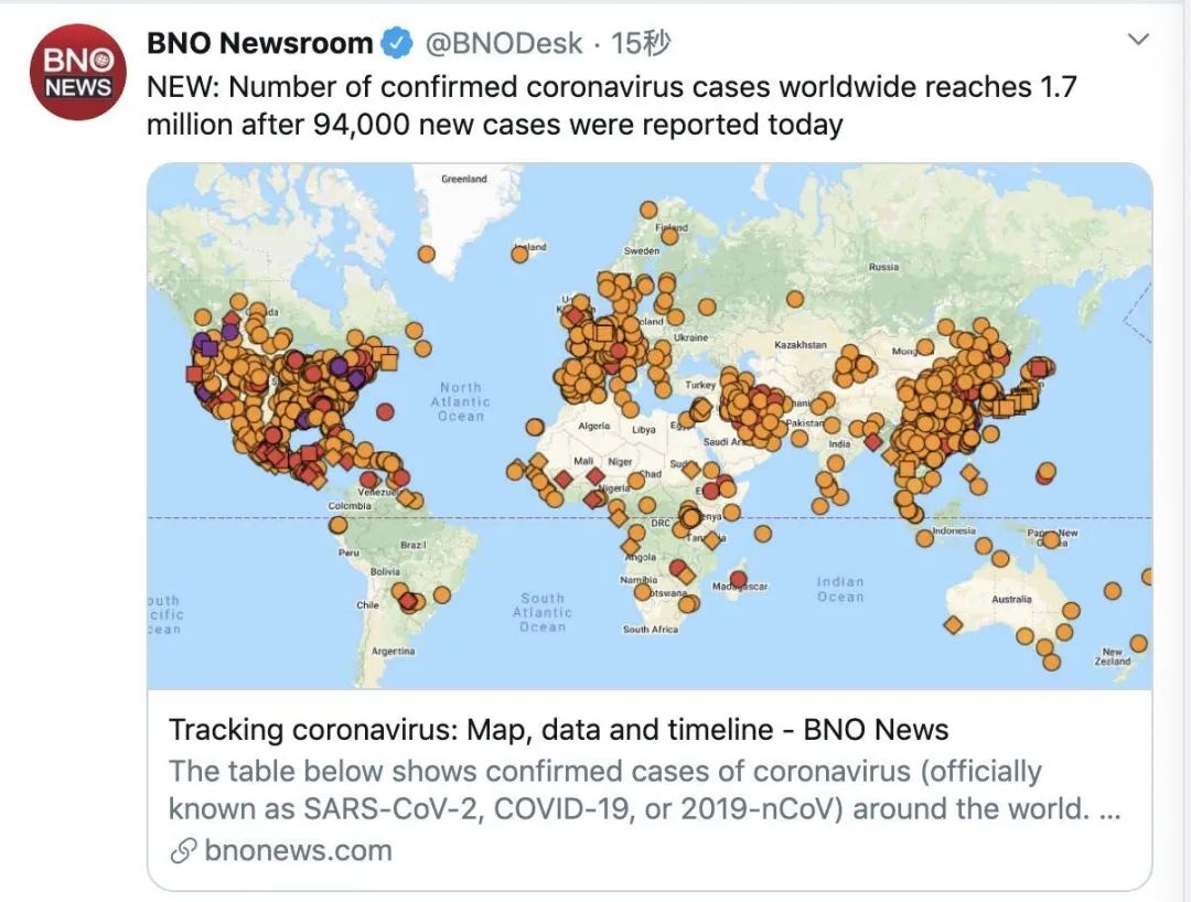 全球冲破170万，美国超50万，谭德塞提醒一个可怕迹象出现了（组图） - 1