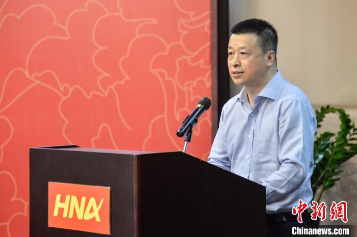 图为中国旅游集团副总经理李刚致辞。　洪坚鹏 摄