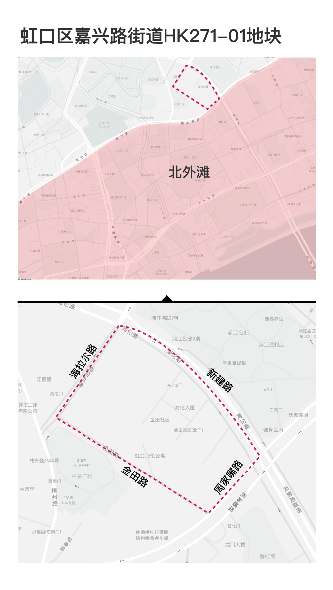 上海虹口北外滩地块“未成交”，三家房企投标时报价一致
