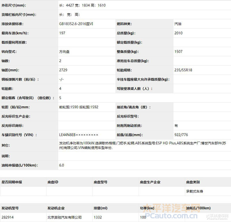 全新奔驰GLA 180申报信息 预计8月登场