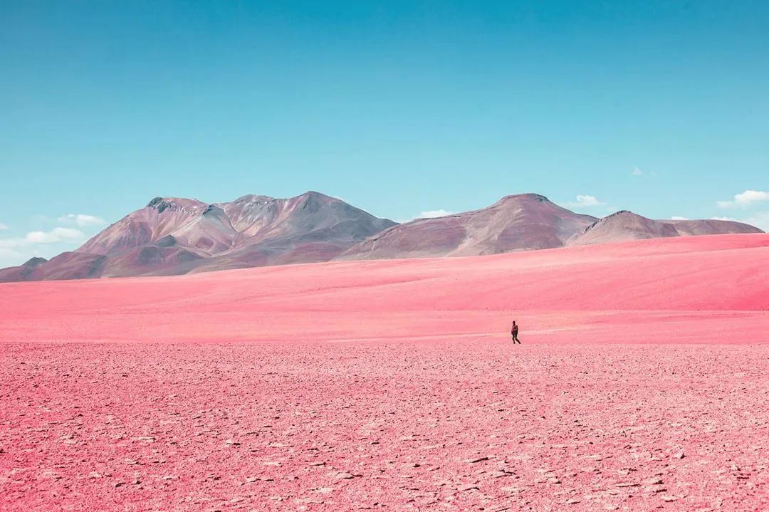 像少女般的颜色,摄影师镜头下的秘鲁粉红沙漠