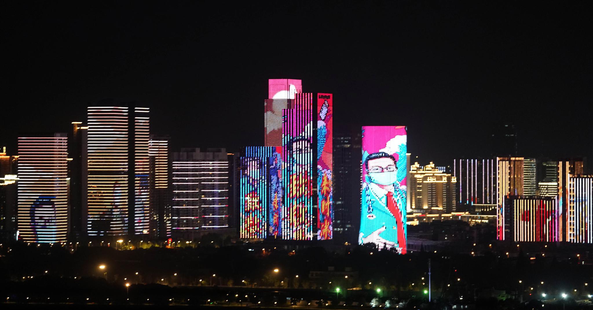 战疫"不夜天" 武汉夜景美