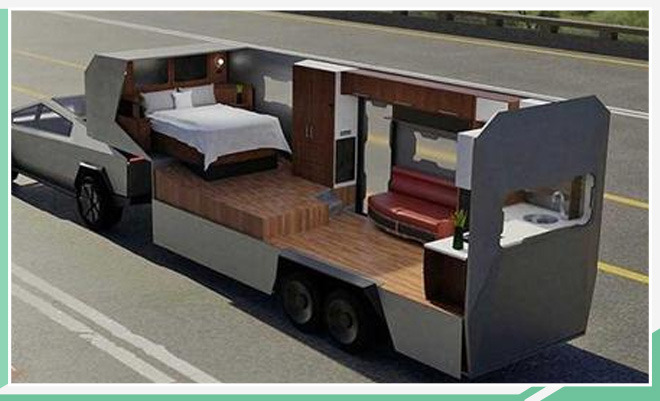 这才是完全体  特斯拉Cybertruck的完美搭档