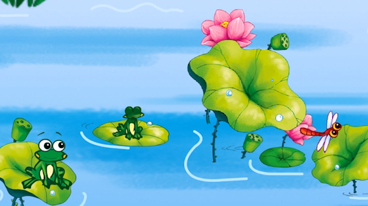 起朗诵一起律动呢小朋友们是否跟着视频你愿意孩子在"泉眼无声惜细流