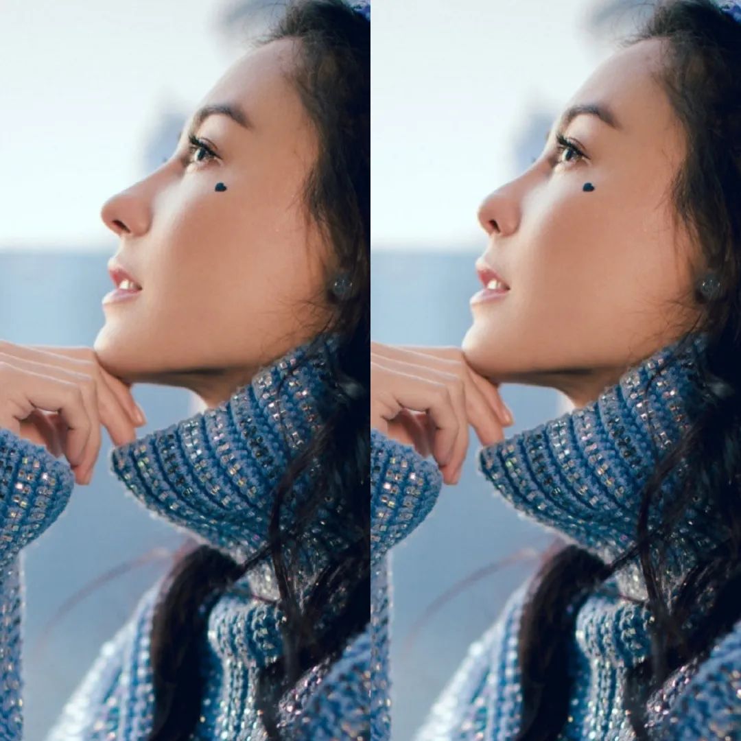 如果她们没有了高鼻梁侧脸真的平庸了很多拿两张p了的图作例子所以