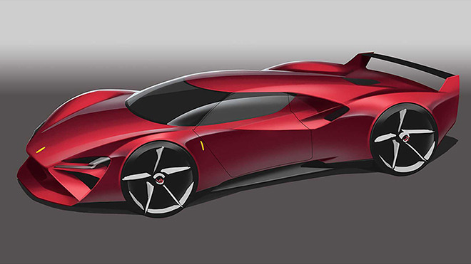 向经典致敬 全新一代法拉利F40渲染图曝光