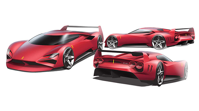 向经典致敬 全新一代法拉利F40渲染图曝光