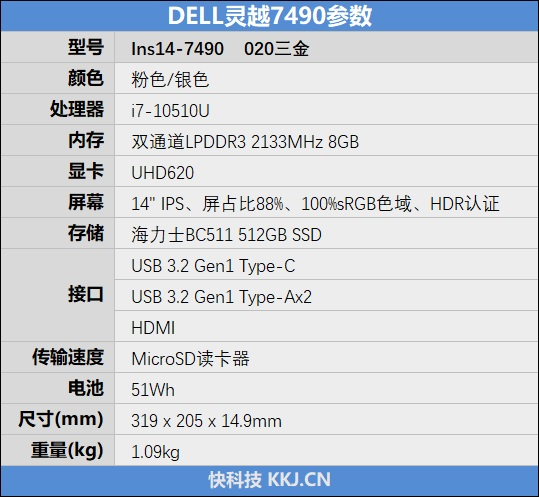 戴尔灵越7490移动超能版笔记本评测