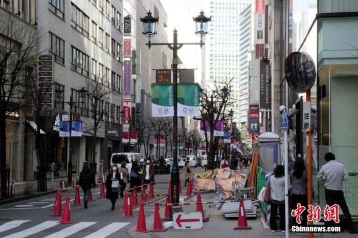  疫情下的日本东京街头。中新社记者 吕少威 摄