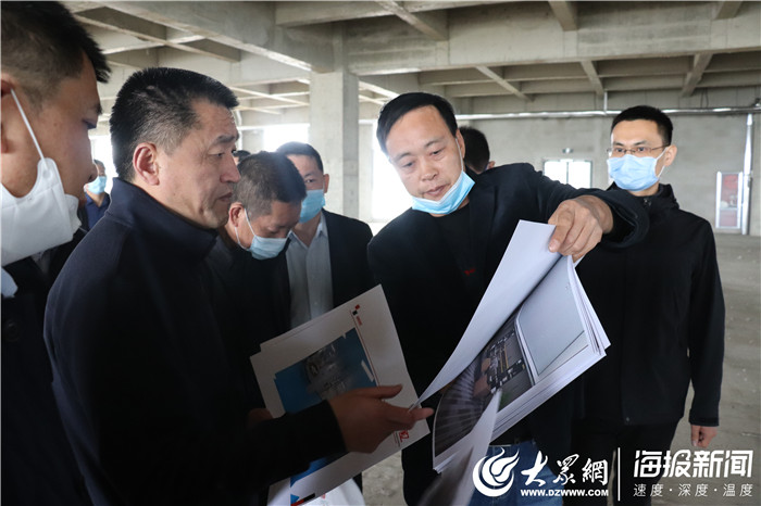 李永辉现场调度菏泽高新区重点项目建设情况