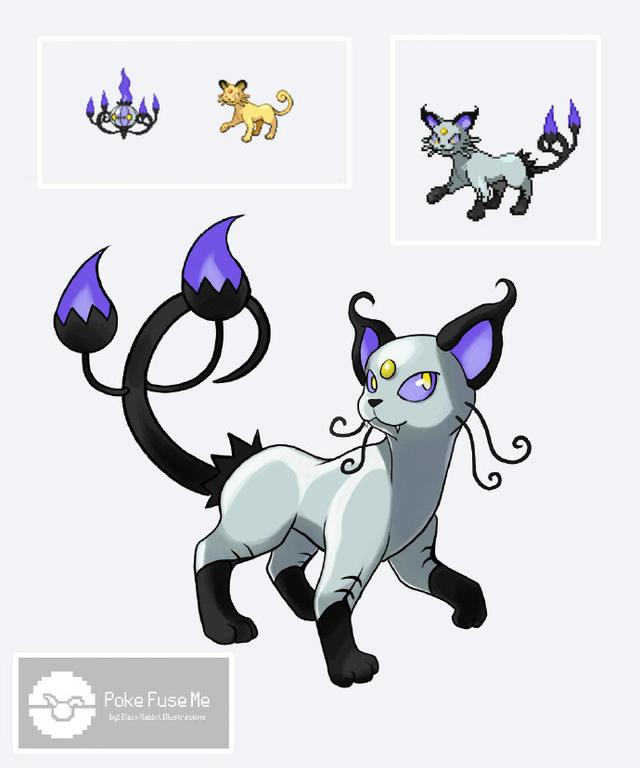 宝可梦融合mega火恐龙太帅了这个埃及猫老大有点奇怪