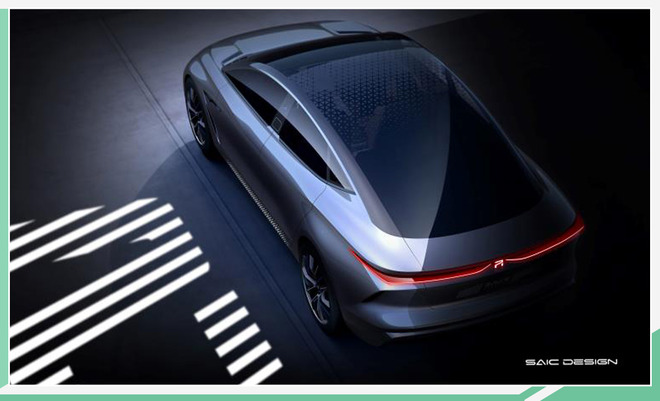 荣威“极光号”概念车预告图 搭载全新品牌R标