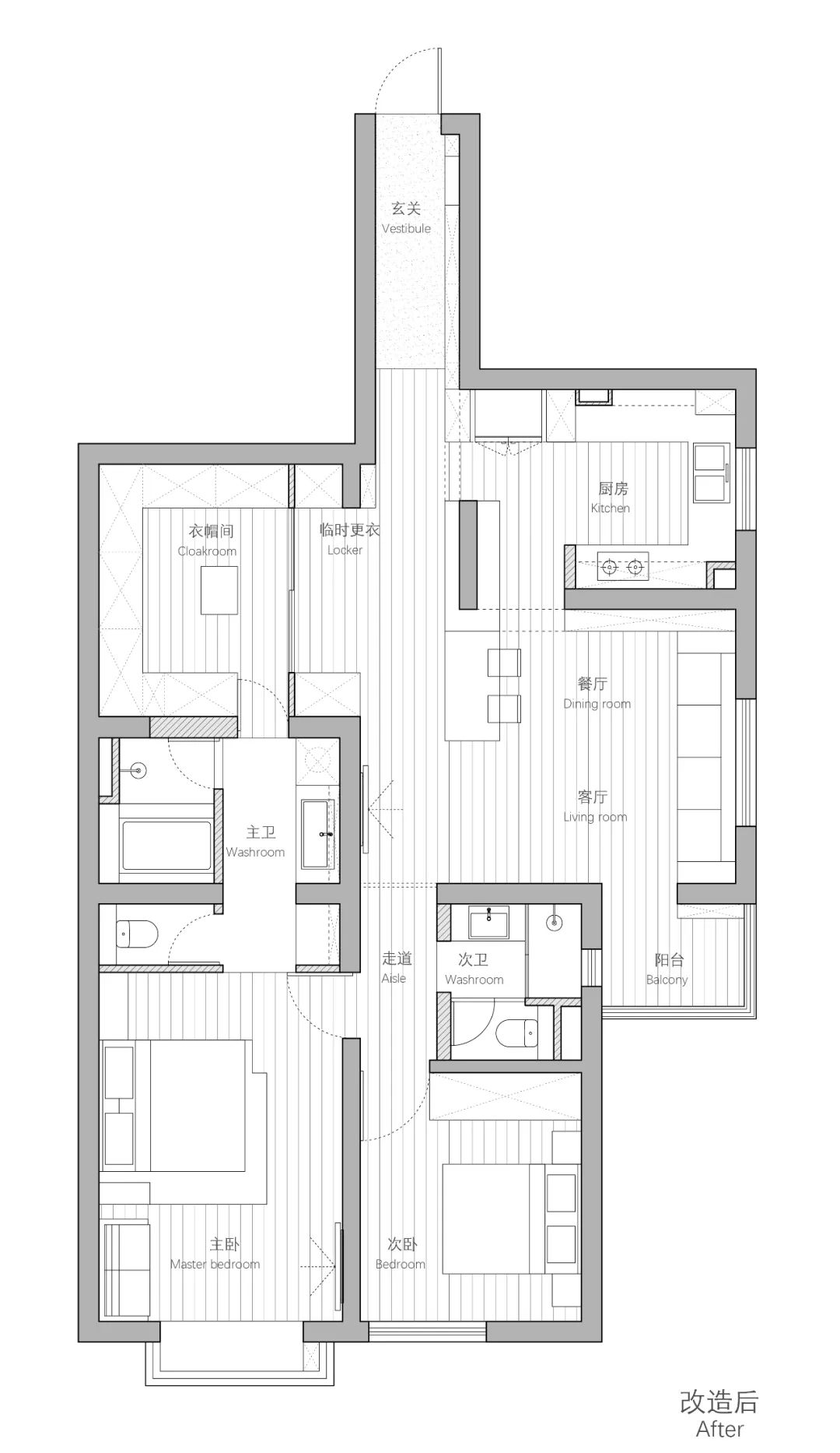 见过飞机跑道户型,没见过嫌短,改成环形跑道的
