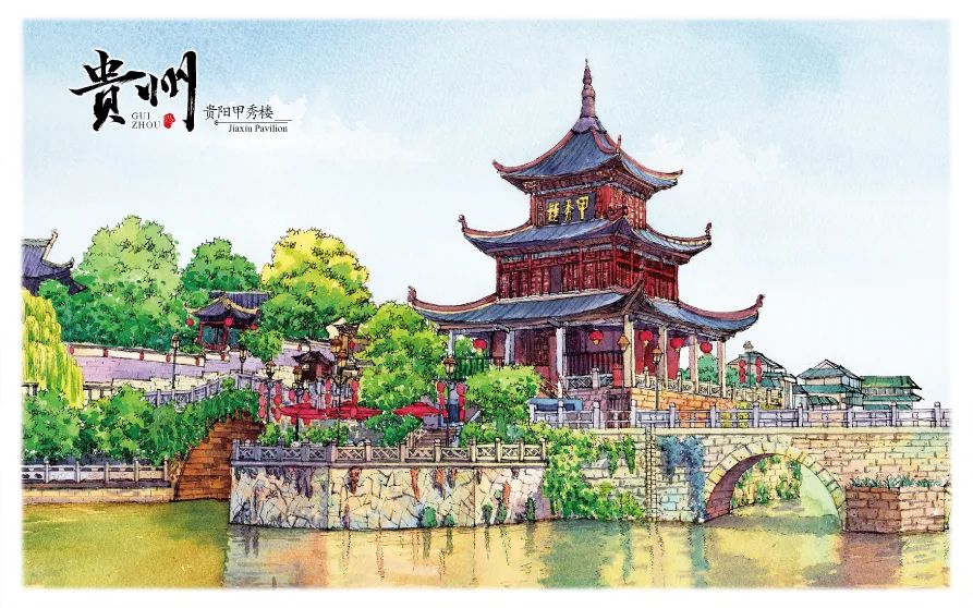 用绘画沟通世界90后龙岩姑娘手绘清新福建美景