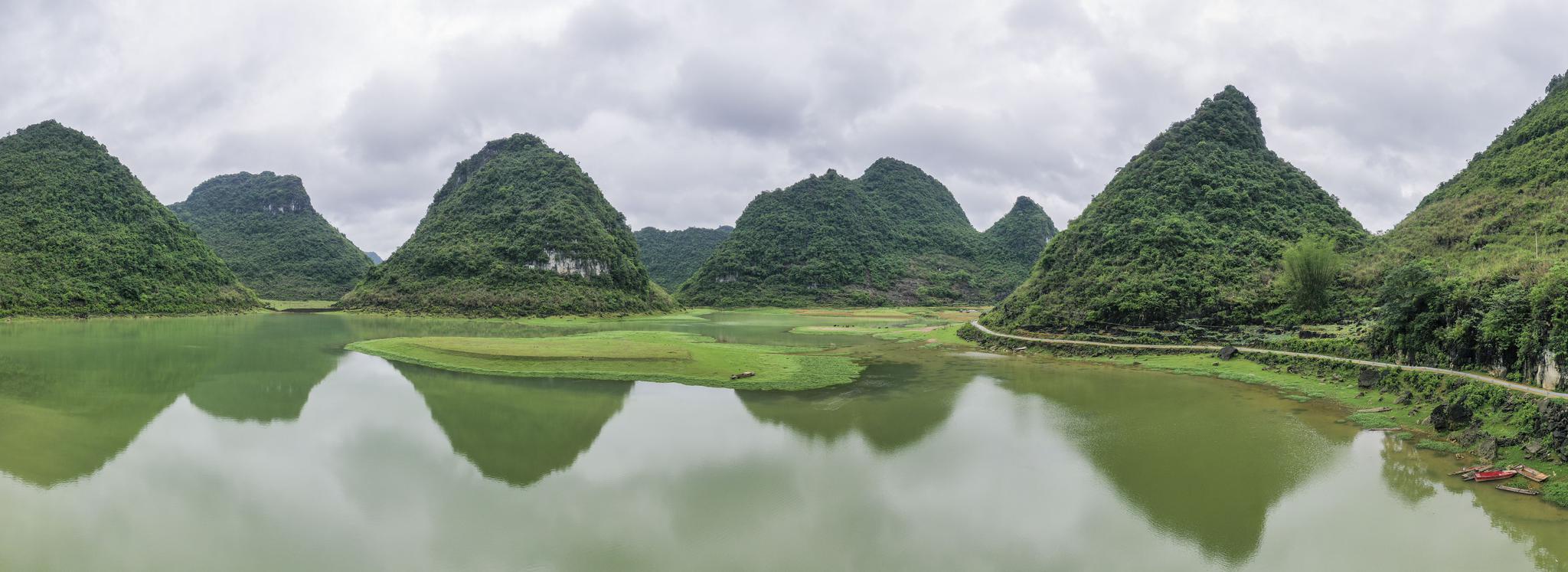 新华社记者 曹祎铭 摄位于广西隆安县的更望湖是一个季节性湖泊,一年