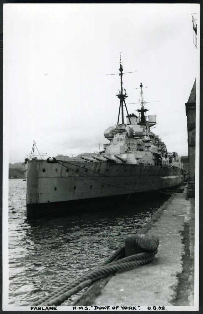 英国"约克公爵"号战列舰最后的时光 在法斯兰湾被拆解成金属