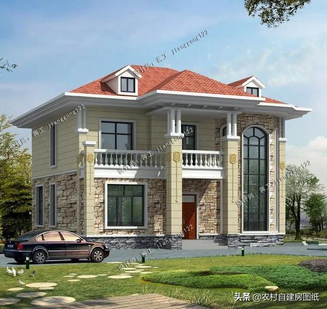 3套农村二层欧式别墅,140平左右40万以内,哪套方案更好